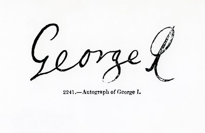 Reproduction of the Signature of George I (1660-1727) by Unbekannt Unbekannt